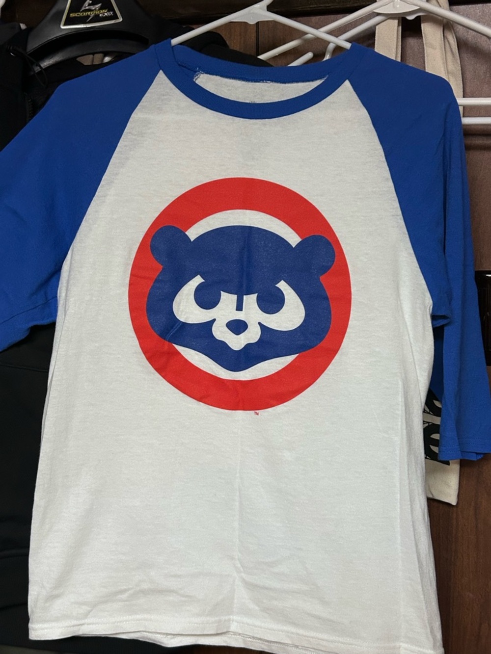 Chicago Cubs 3/4 Sleeve Stitches Raglan Tee